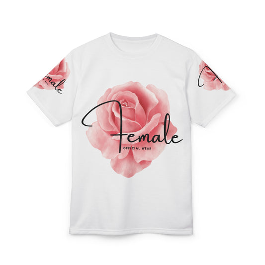 Floral Female Unisex Cut & Sew Tee - Casual Stylish Shirt for Women