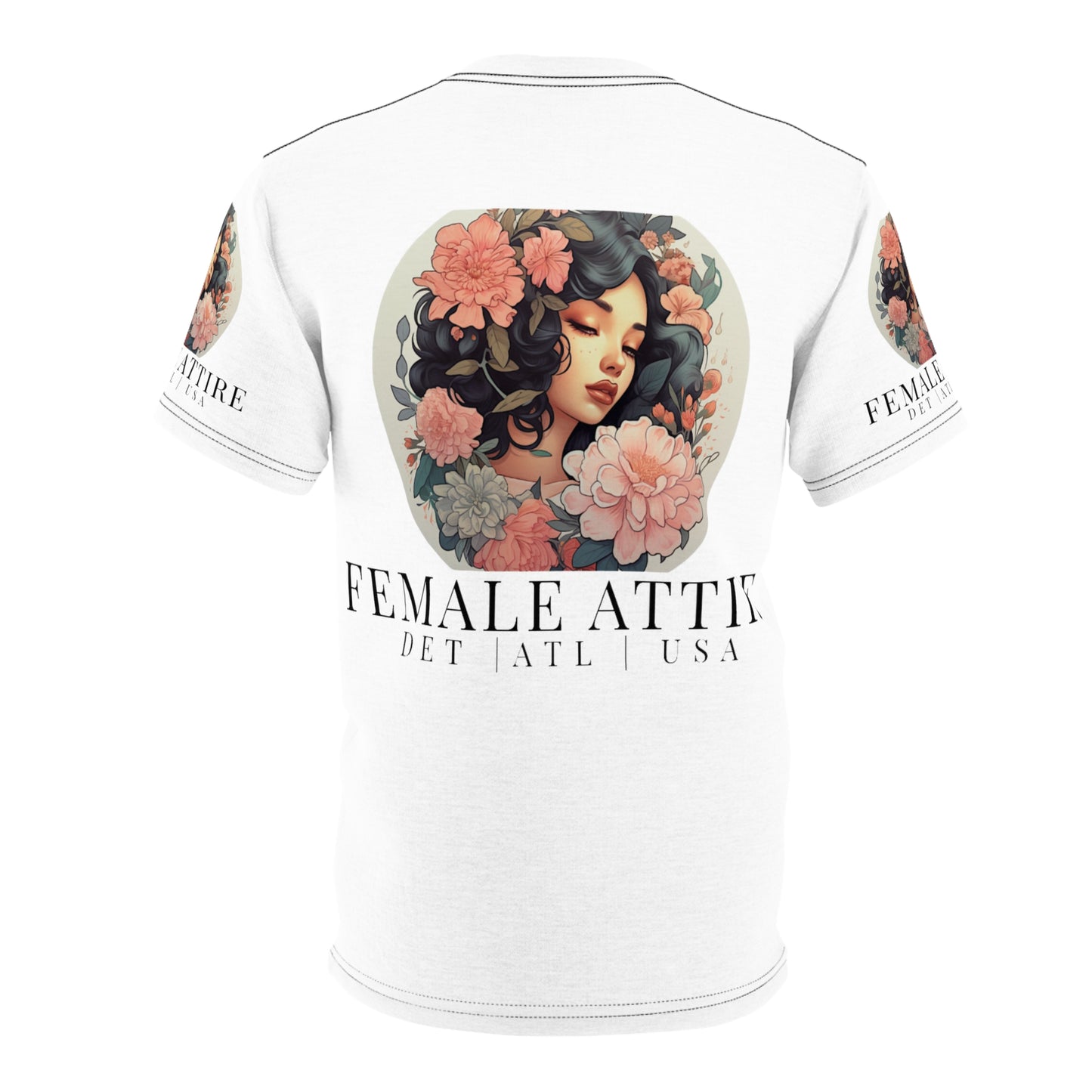 Feminine Floral Unisex Cut & Sew Tee - Female Attire Collection