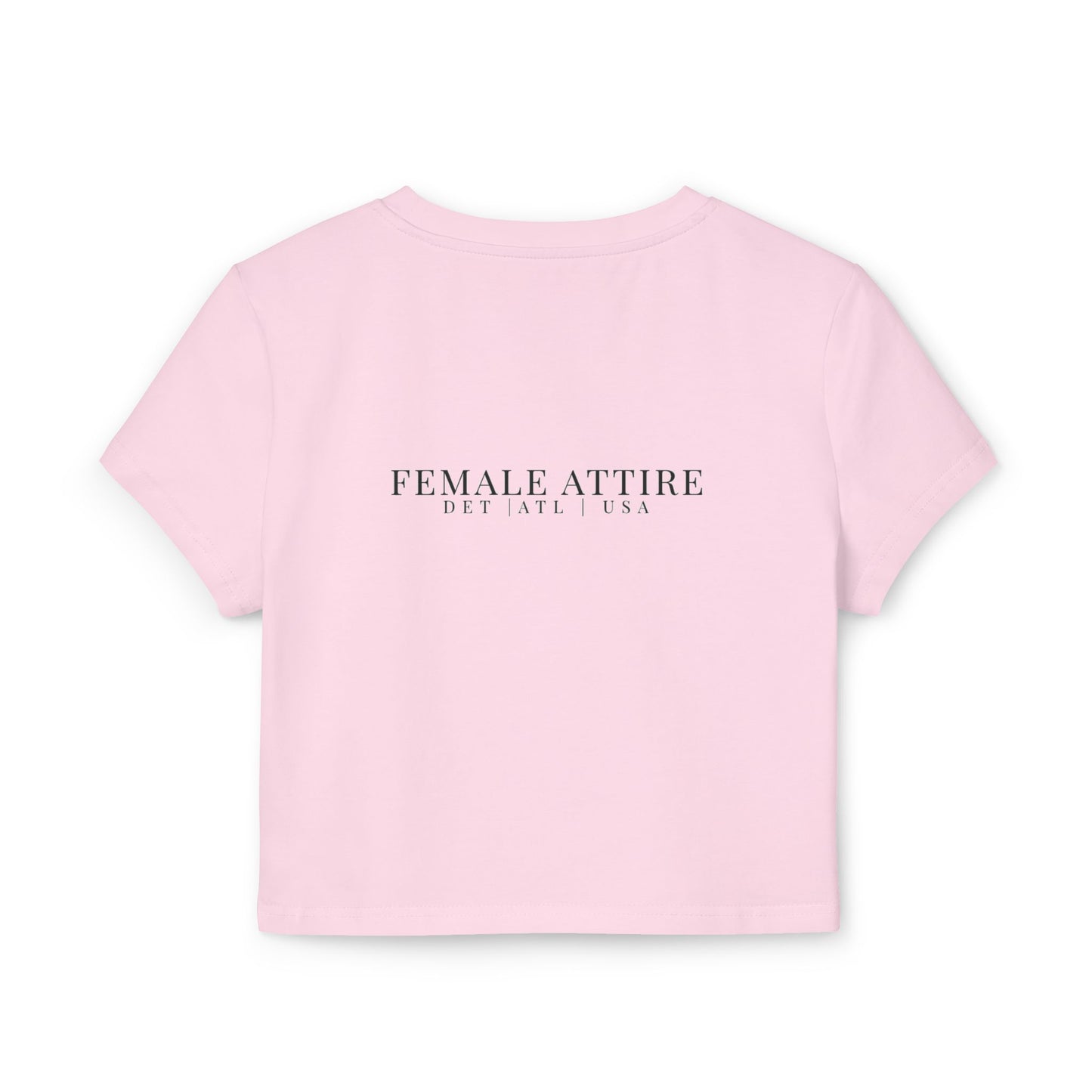 Trendy Women's Baby Tee with Feminine Graphic Design - Perfect for Casual Outings