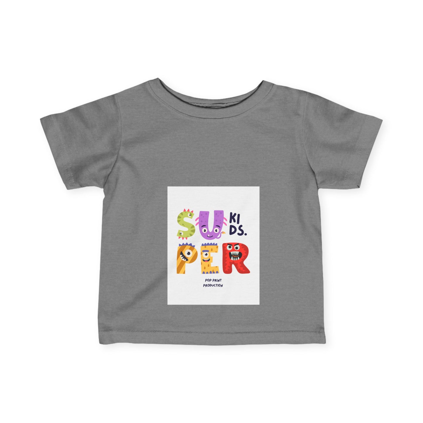 Super Fun Infant Tee - Cute Colorful Monsters Design