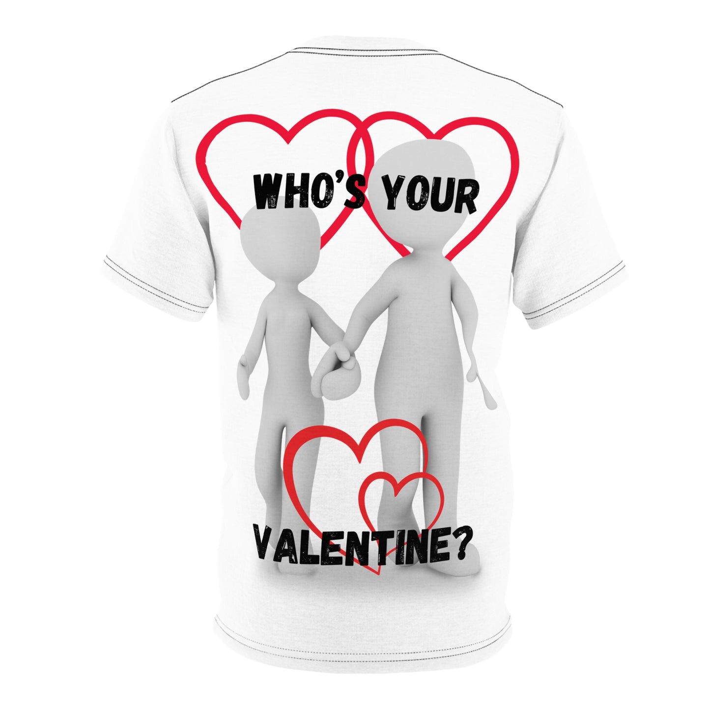 Valentine's Day Unisex Cut & Sew Tee - 'Who's Your Valentine?' Graphic