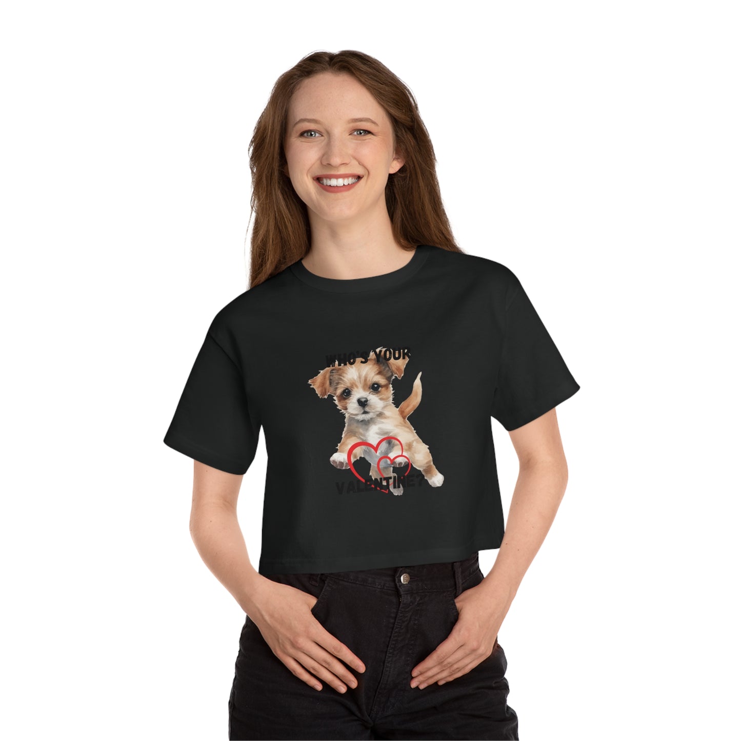 Valentine Champion Women's Heritage Cropped T-Shirt