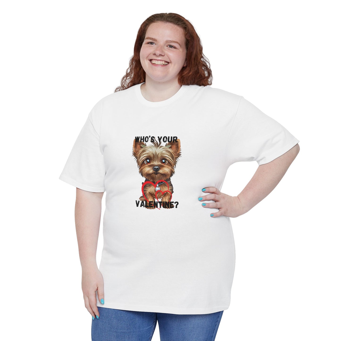 Valentine's Day Dog T-Shirt - Who's Your Valentine?