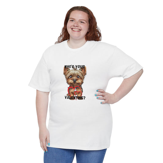 Valentine's Day Dog T-Shirt - Who's Your Valentine?