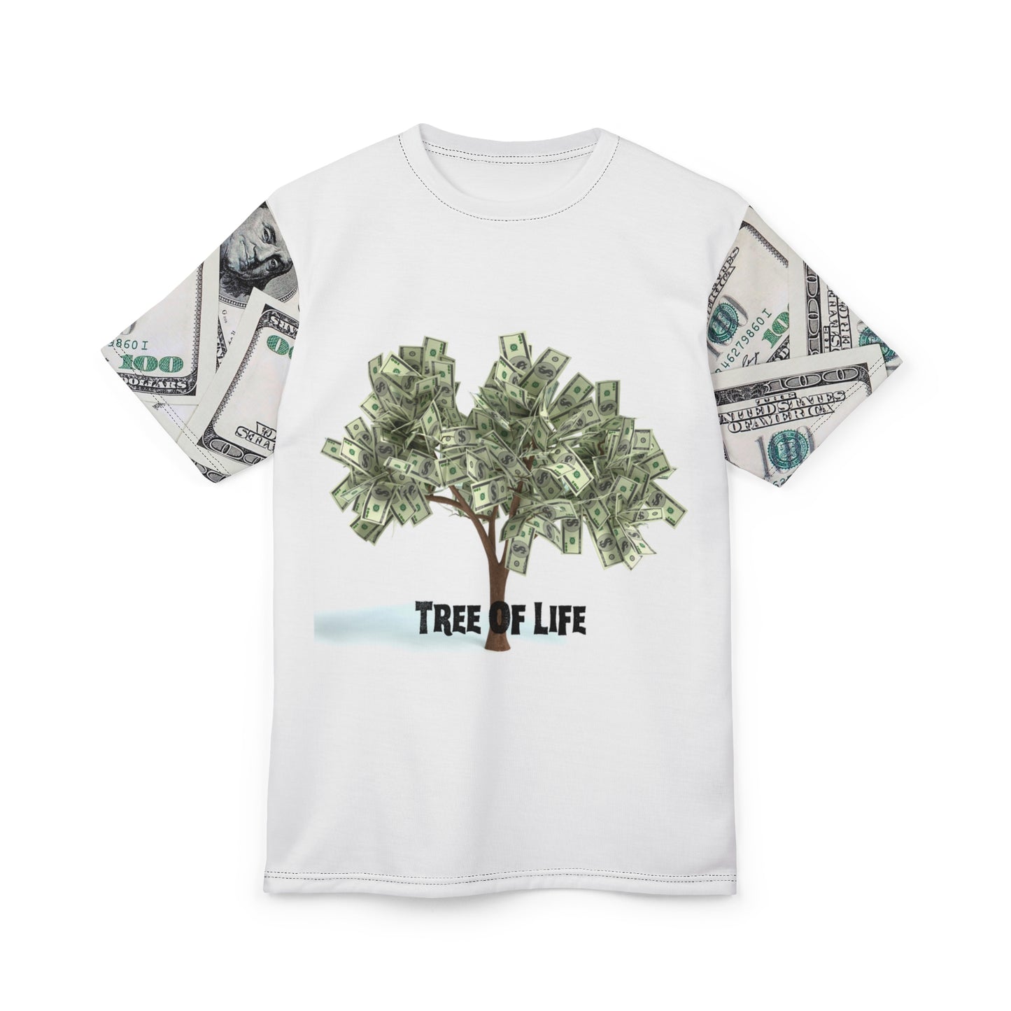 Tree of Life Money Tee - Unisex Cut & Sew Graphic T-Shirt