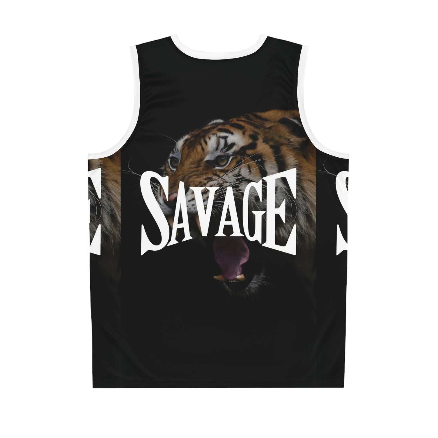 Savage Tiger Basketball Jersey - Bold Sportswear for Fierce Players