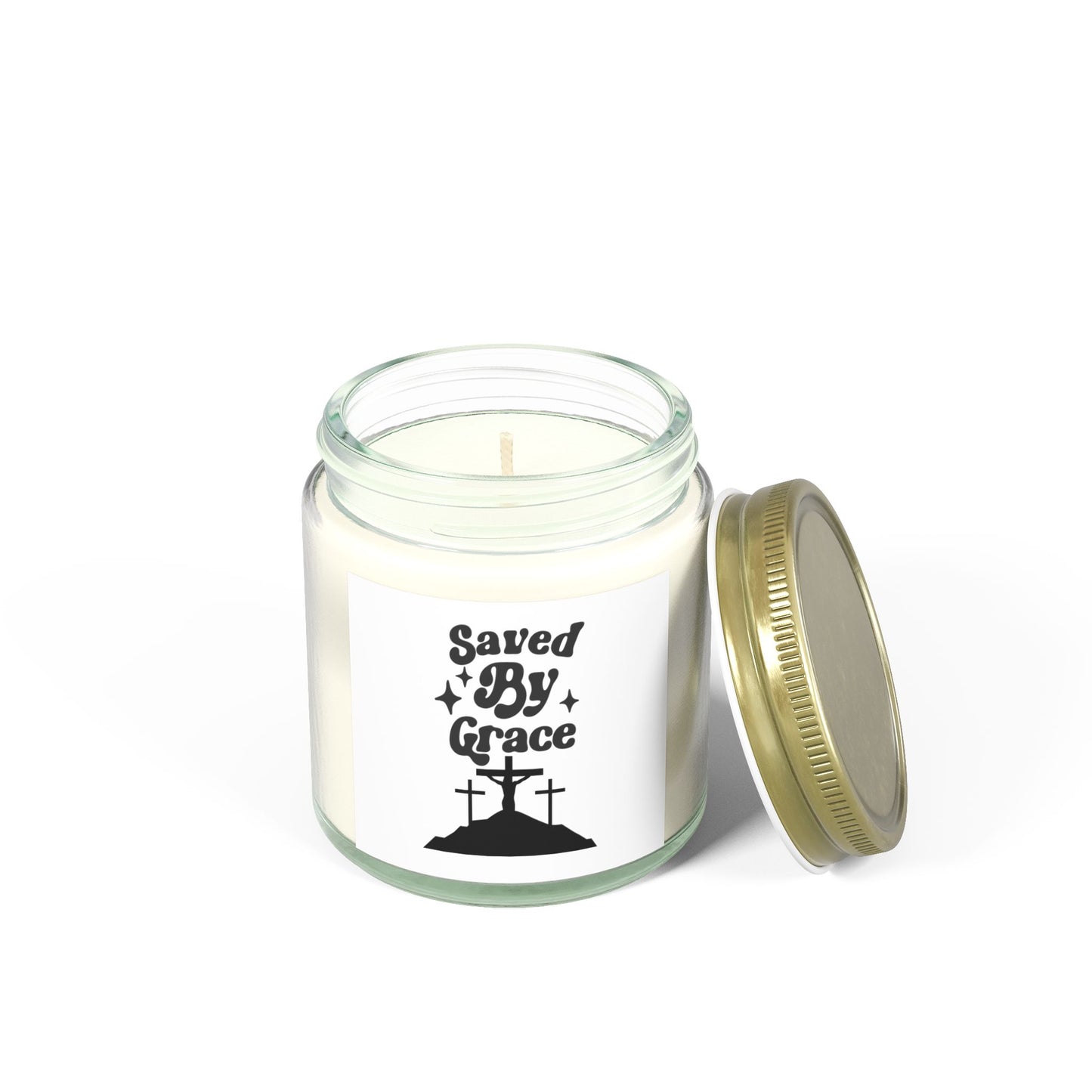 Saved By Grace Scented Candles - Coconut Apricot Wax, 4oz & 9oz