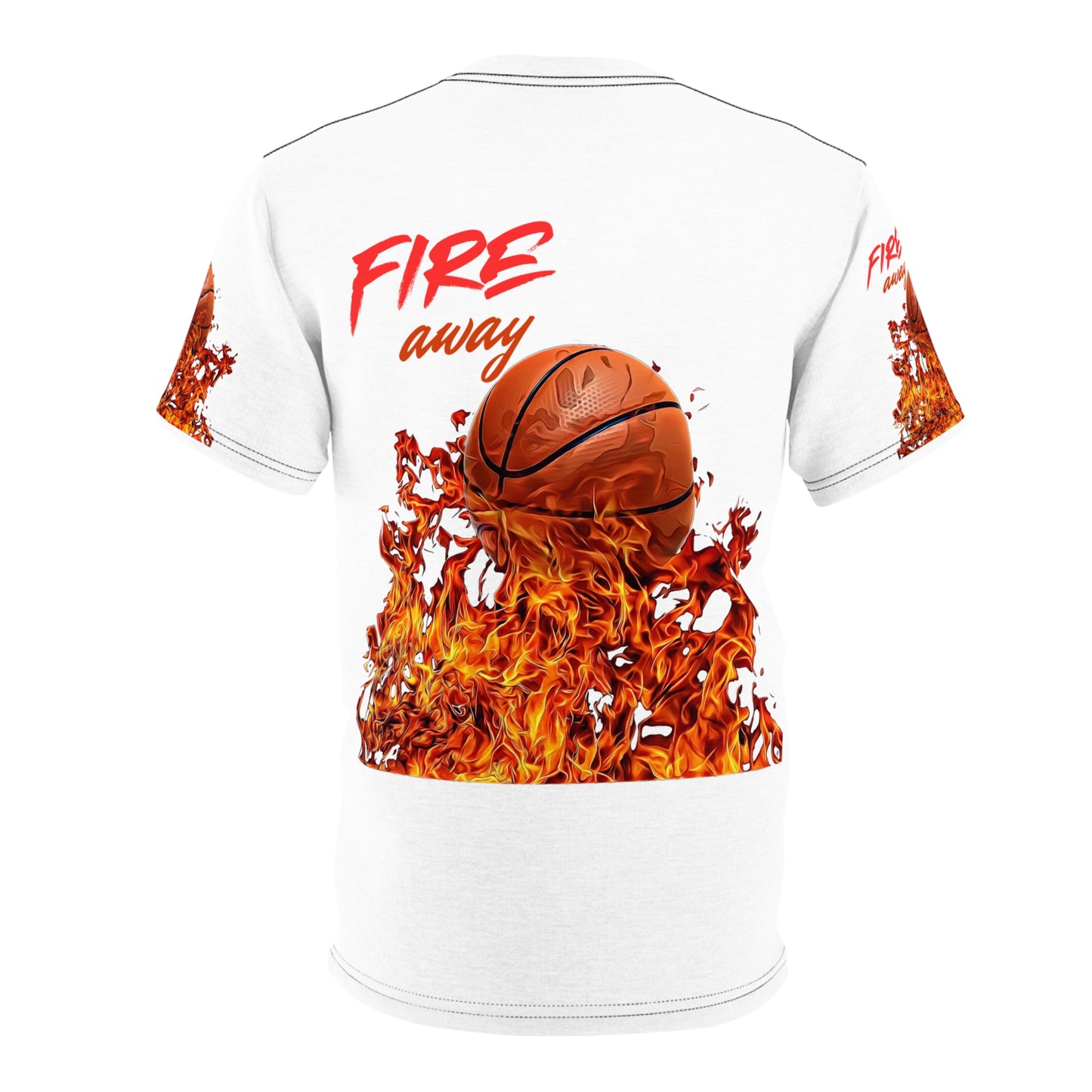 Fire Away Basketball Tee - Unisex Cut & Sew Shirt for Sports Fans