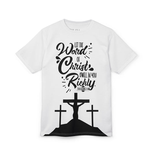 Inspirational Unisex Cut & Sew Tee - 'Let the Word of Christ Dwell in You Richly' - Perfect for Faith Events & Everyday Wear