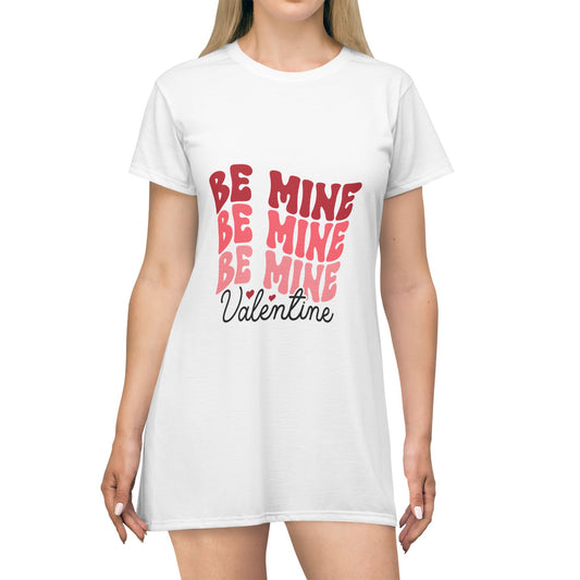 Valentine's Day 'Be Mine' T-Shirt Dress | Cute Casual Love Dress