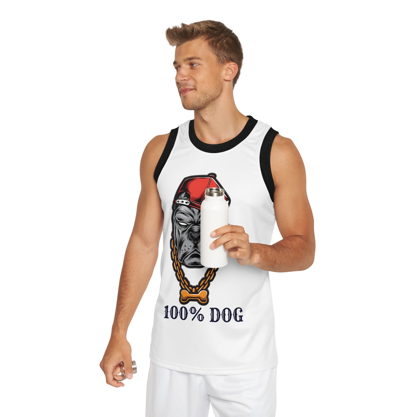 100% Dog Unisex Basketball Jersey - Cool Dog-Themed Sportswear for Pet Lovers