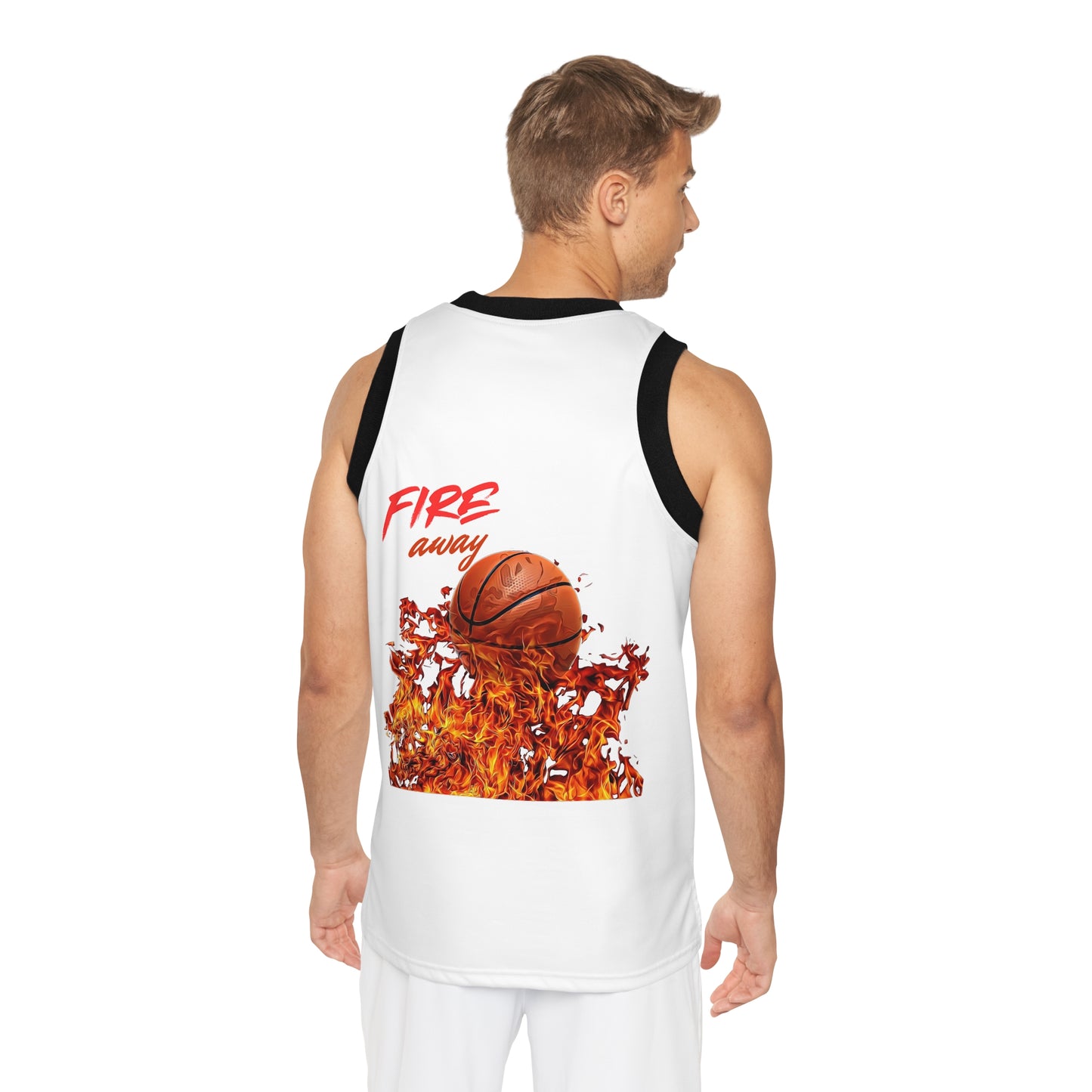 Fire Away Unisex Basketball Jersey - Perfect for Sports and Casual Wear