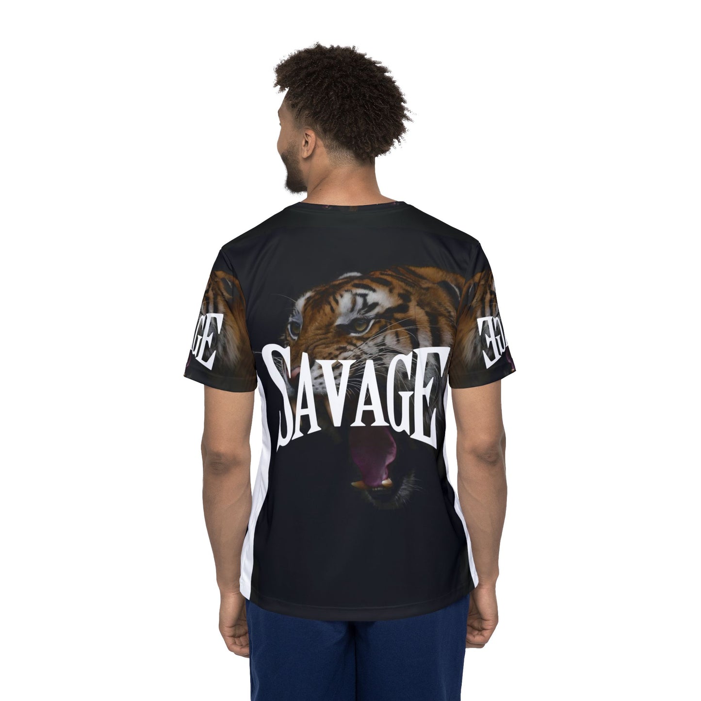 Savage Tiger Men's Sports Jersey - Bold Athletic Apparel for Game Day