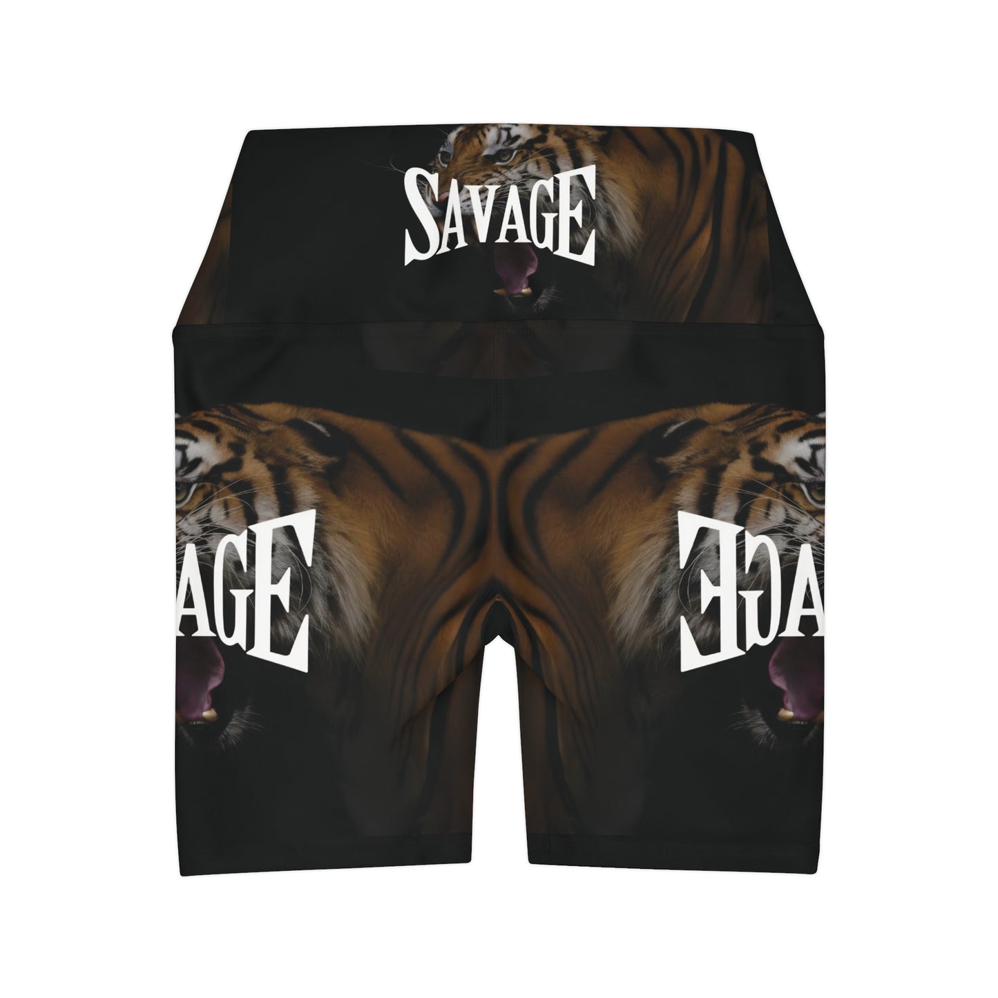 Savage High Waisted Yoga Shorts - Fierce Style for Active Confidence