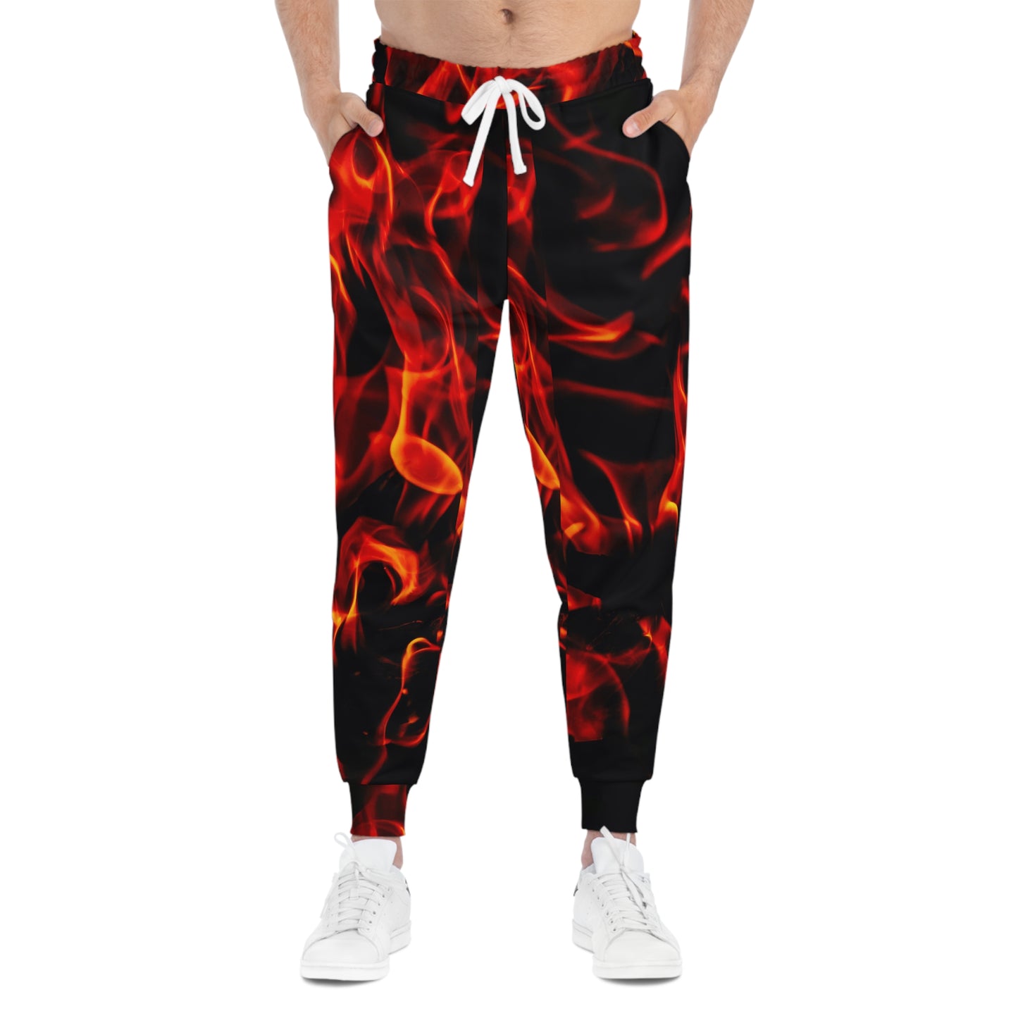 Fiery Flames Athletic Joggers for Active Lifestyle