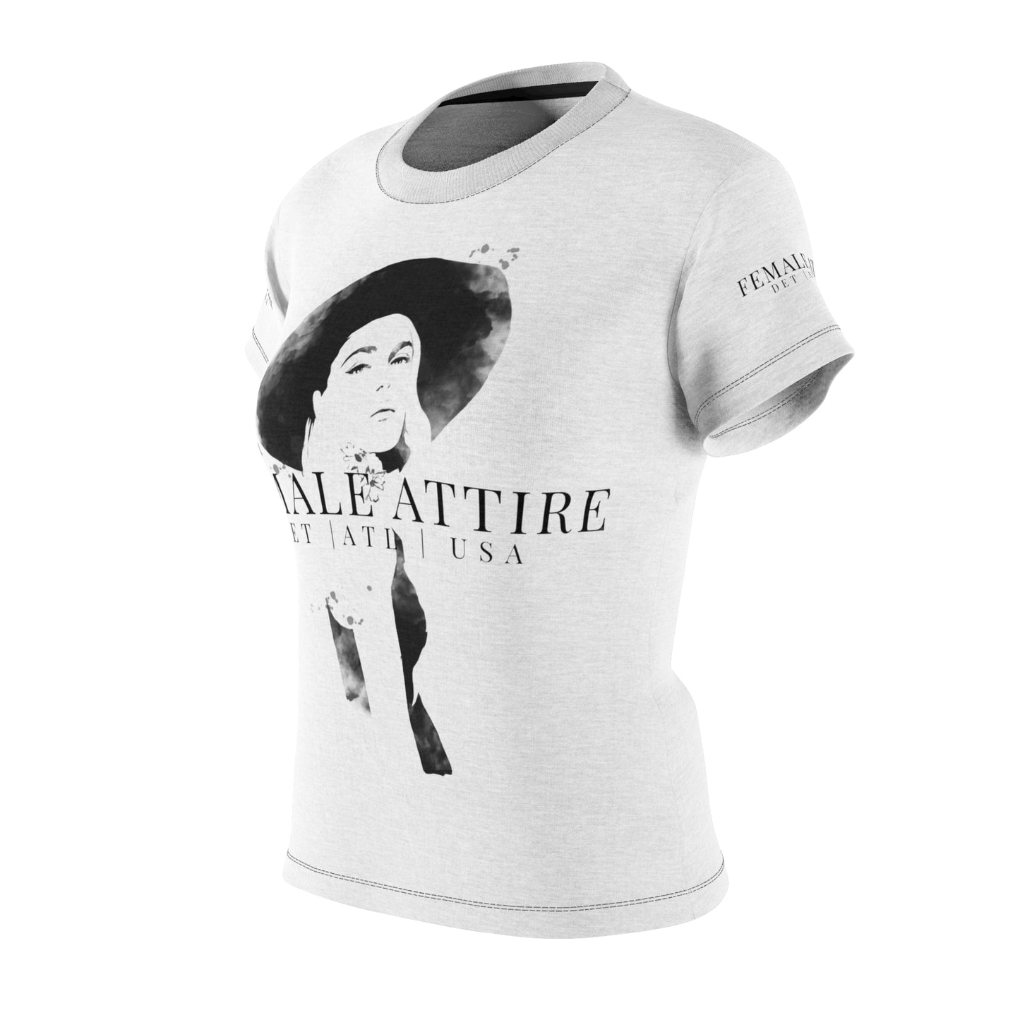 Chic Feminine Cut & Sew Tee - Female Attire Graphic T-Shirt