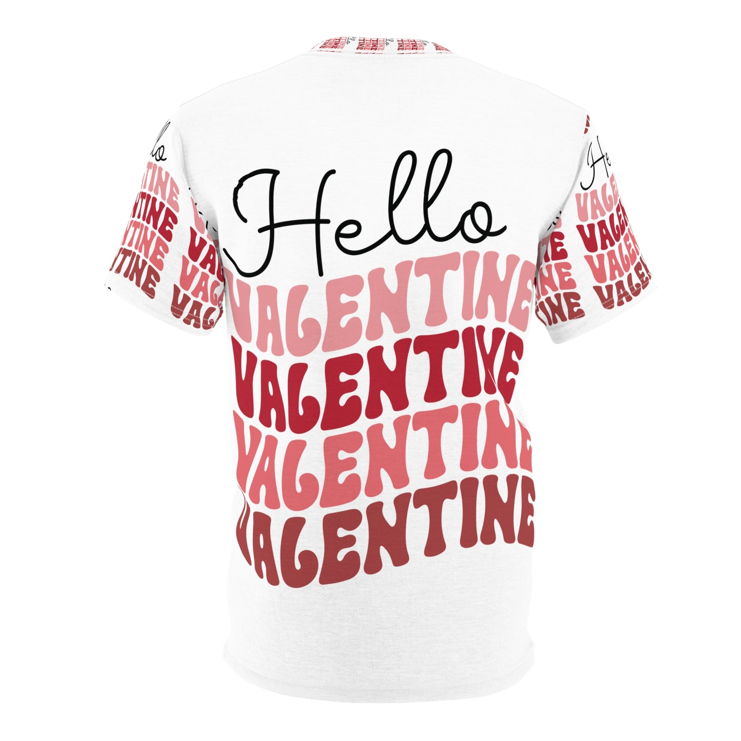 Hello Valentine Unisex Cut & Sew Tee - Fun and Festive Valentine's Day T-Shirt