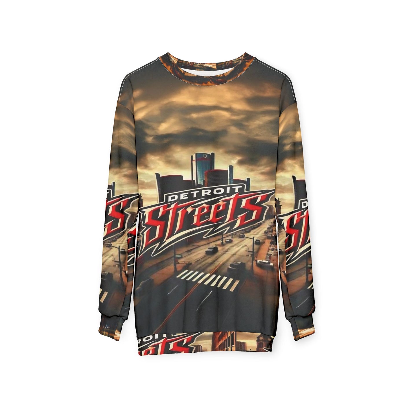 Urban Detroit Streets Unisex Sweatshirt - Stylish City Vibe Apparel