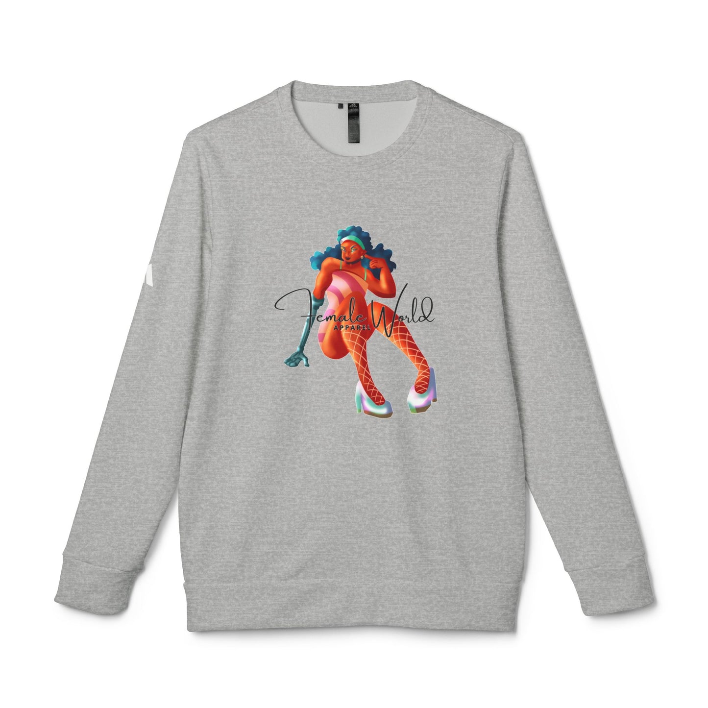 Stylish Unisex Fleece Crewneck Sweatshirt with Art Design