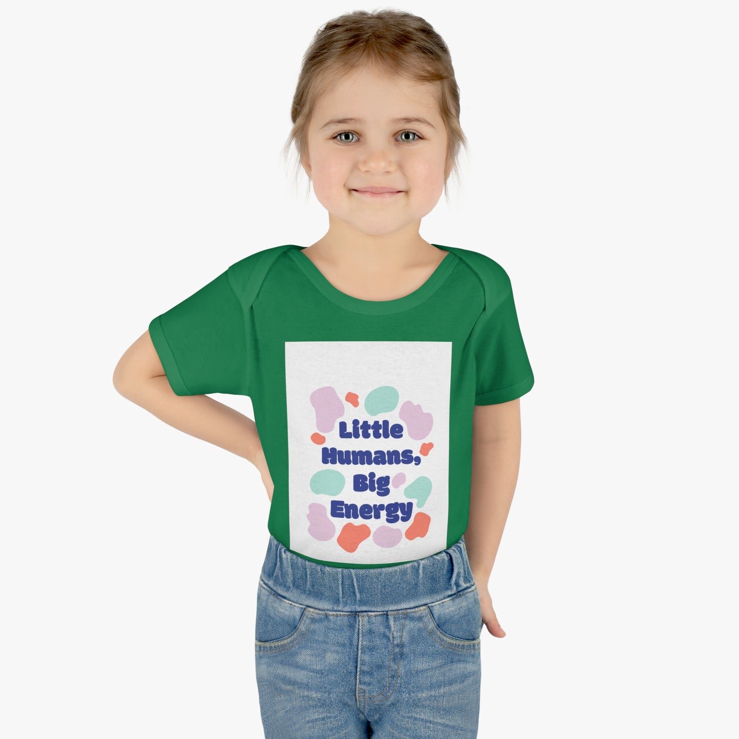 Cute Infant Bodysuit - "Little Humans, Big Energy" for Active Babies