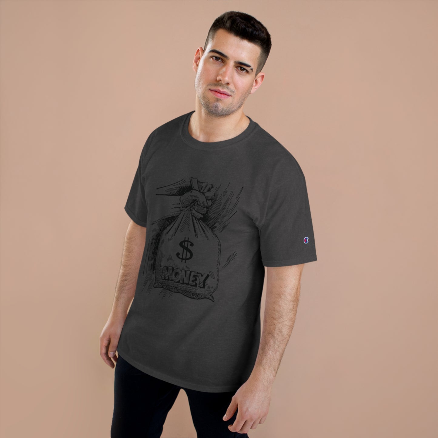 Champion Money Graphic T-Shirt - Casual Wear for Trendsetters