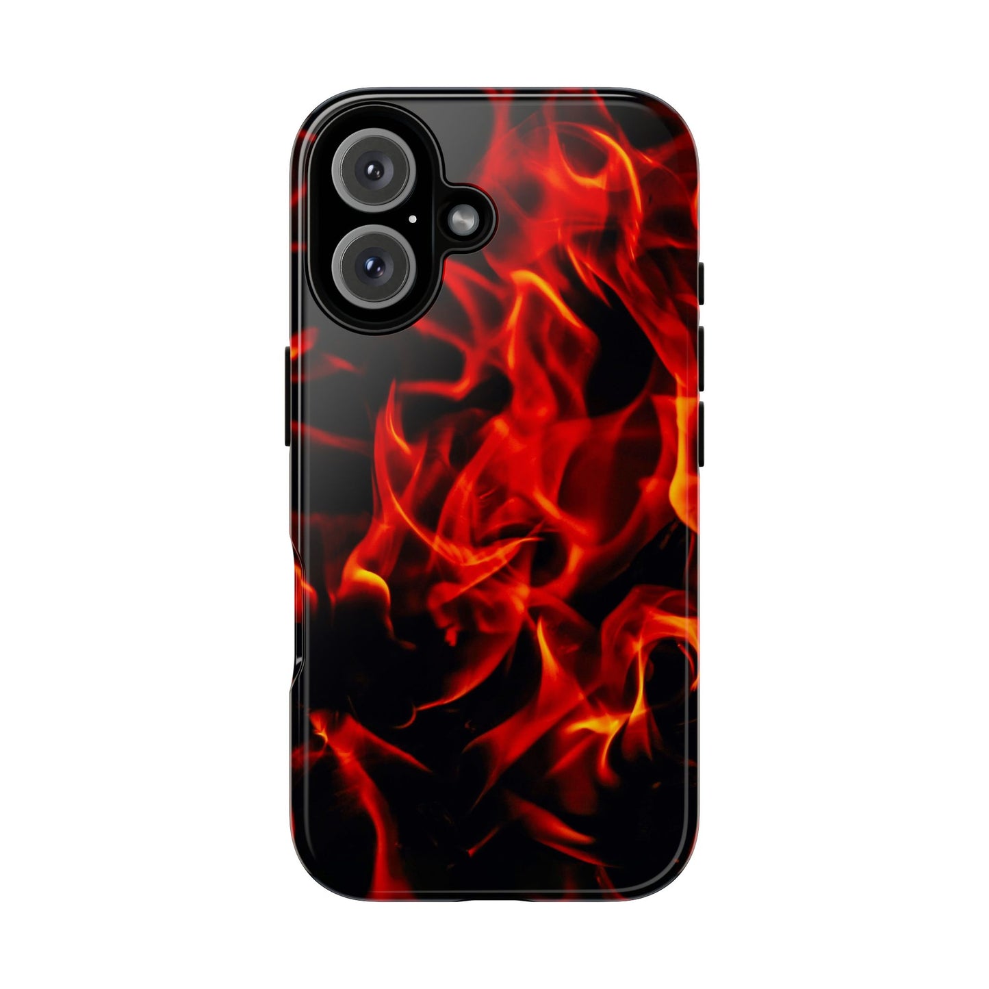 Fire Design Tough Phone Case - Bold Protection with Fiery Vibes