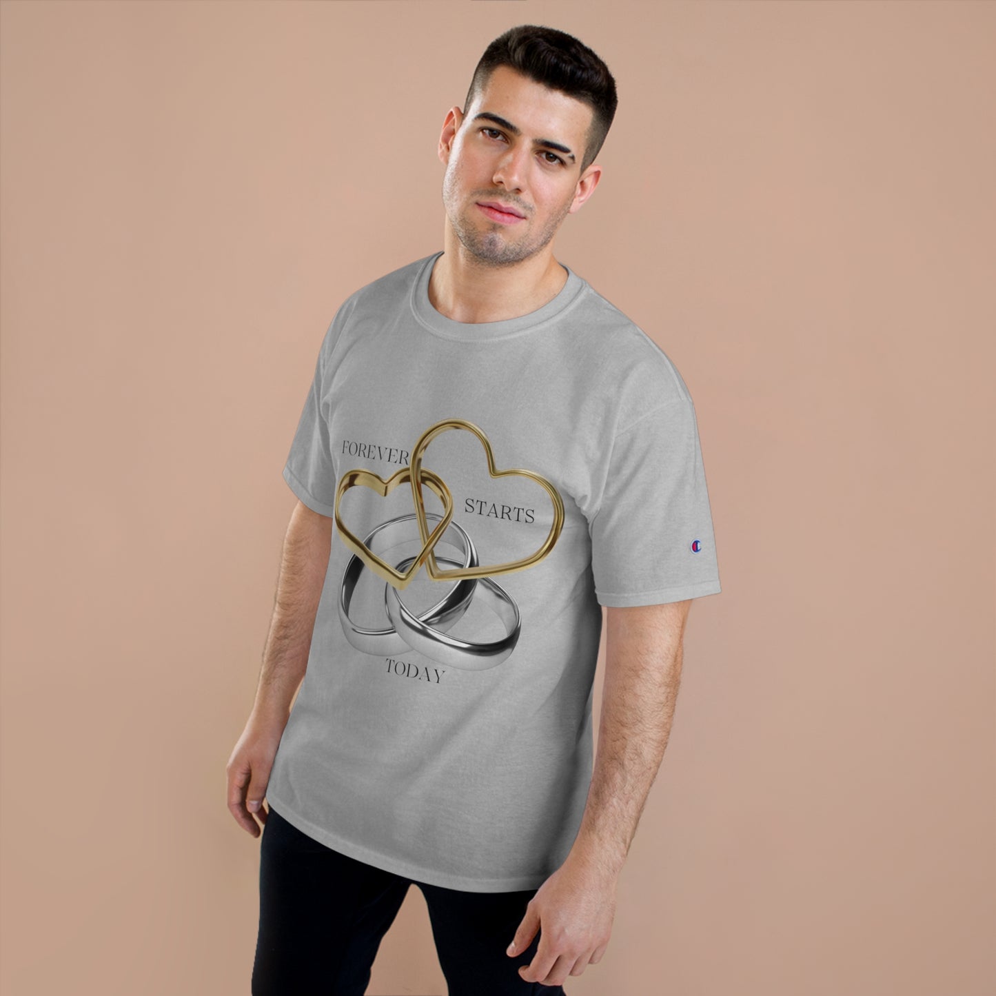 Forever Starts Today Champion T-Shirt | Engagement & Wedding Gift