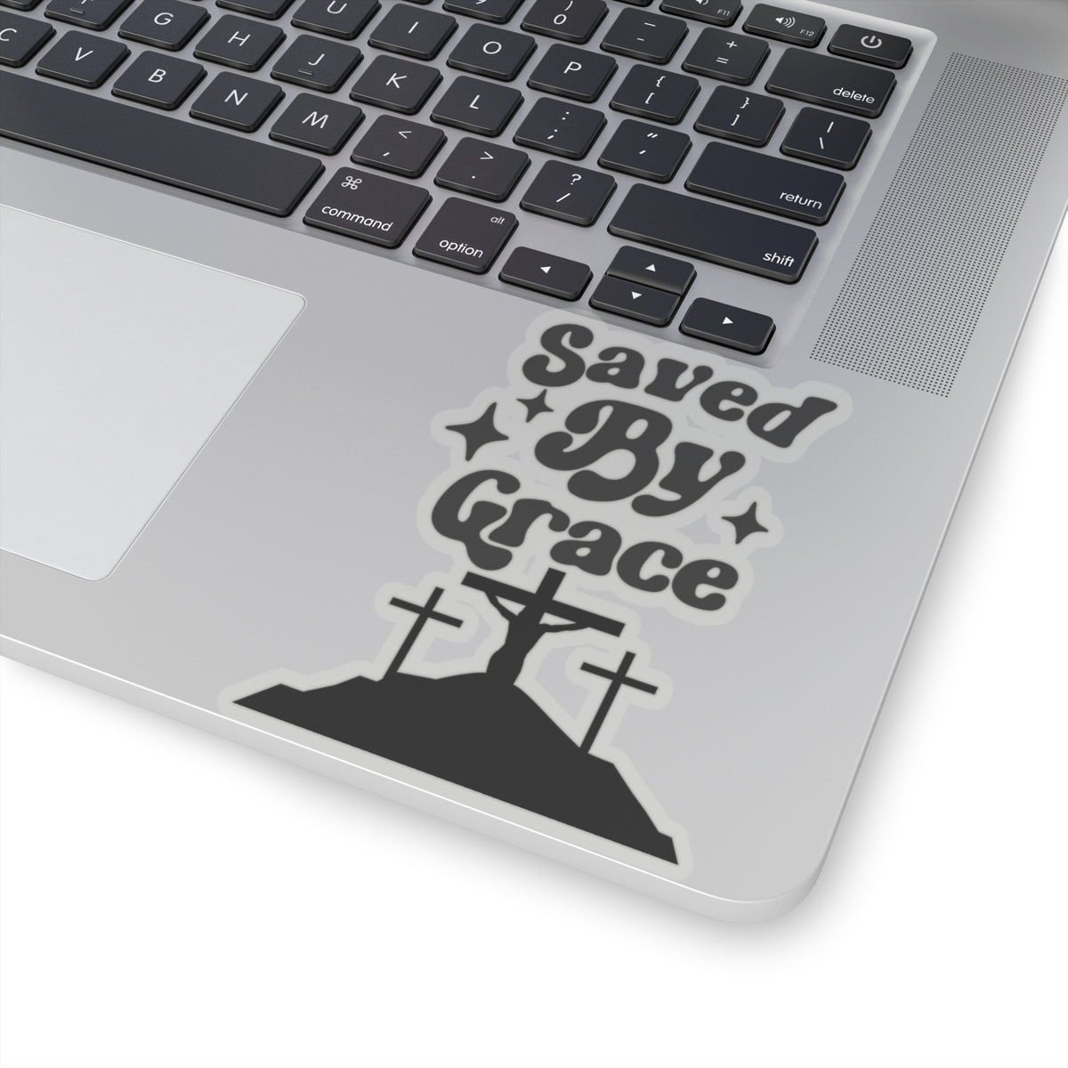 Saved By Grace Kiss-Cut Stickers | Christian Inspiration for Personalizing | Perfect for Holiday Gifts