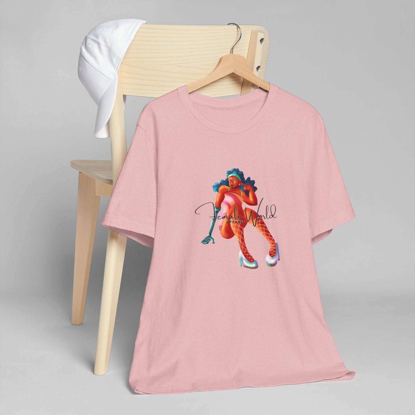 Female World Unisex Jersey T-Shirt - Bold & Playful Graphic Tee for Creative Souls