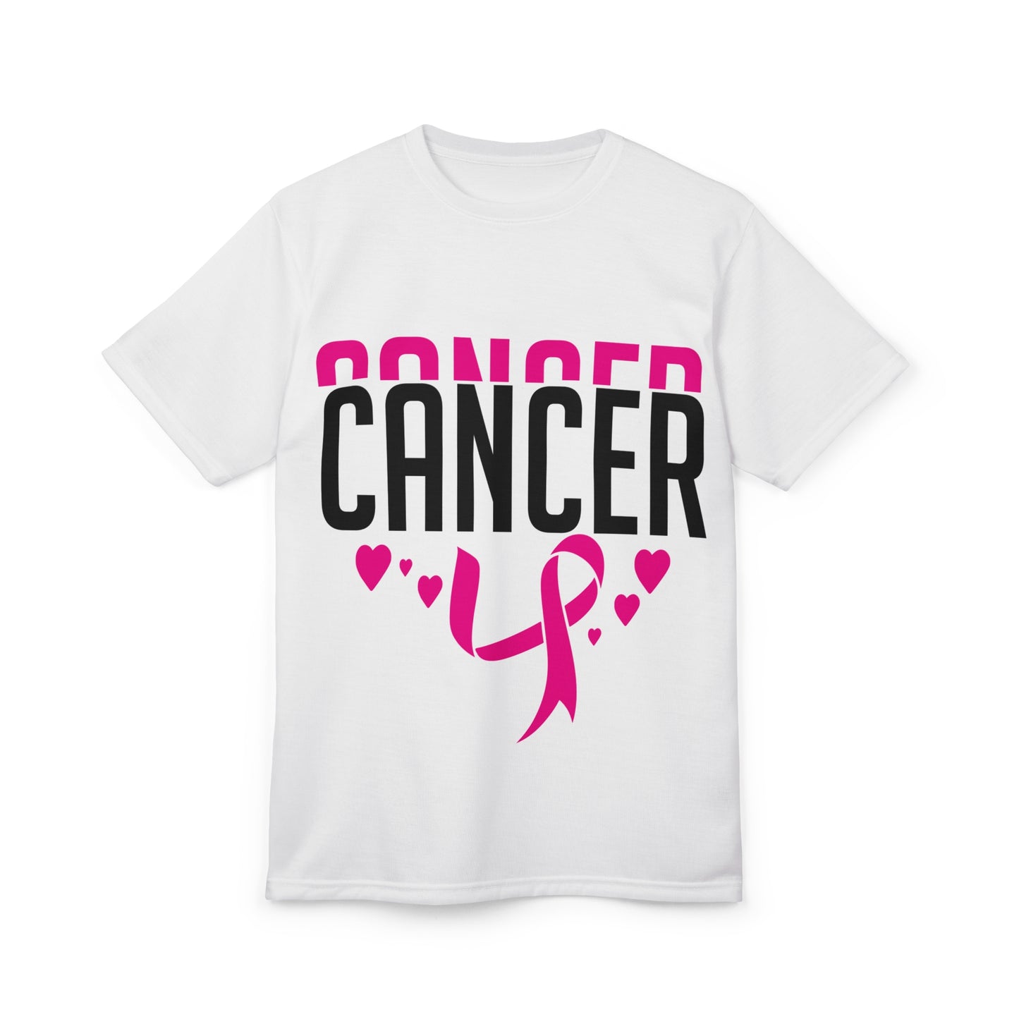 Unisex Cut & Sew Tee - Support Cancer Awareness with Heartfelt Design