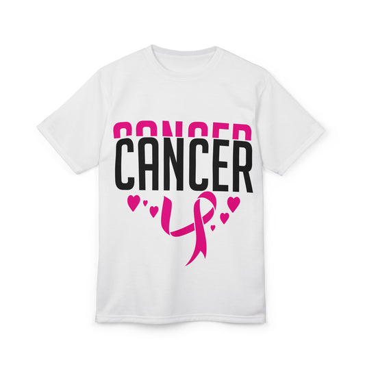 Unisex Cut & Sew Tee - Support Cancer Awareness with Heartfelt Design