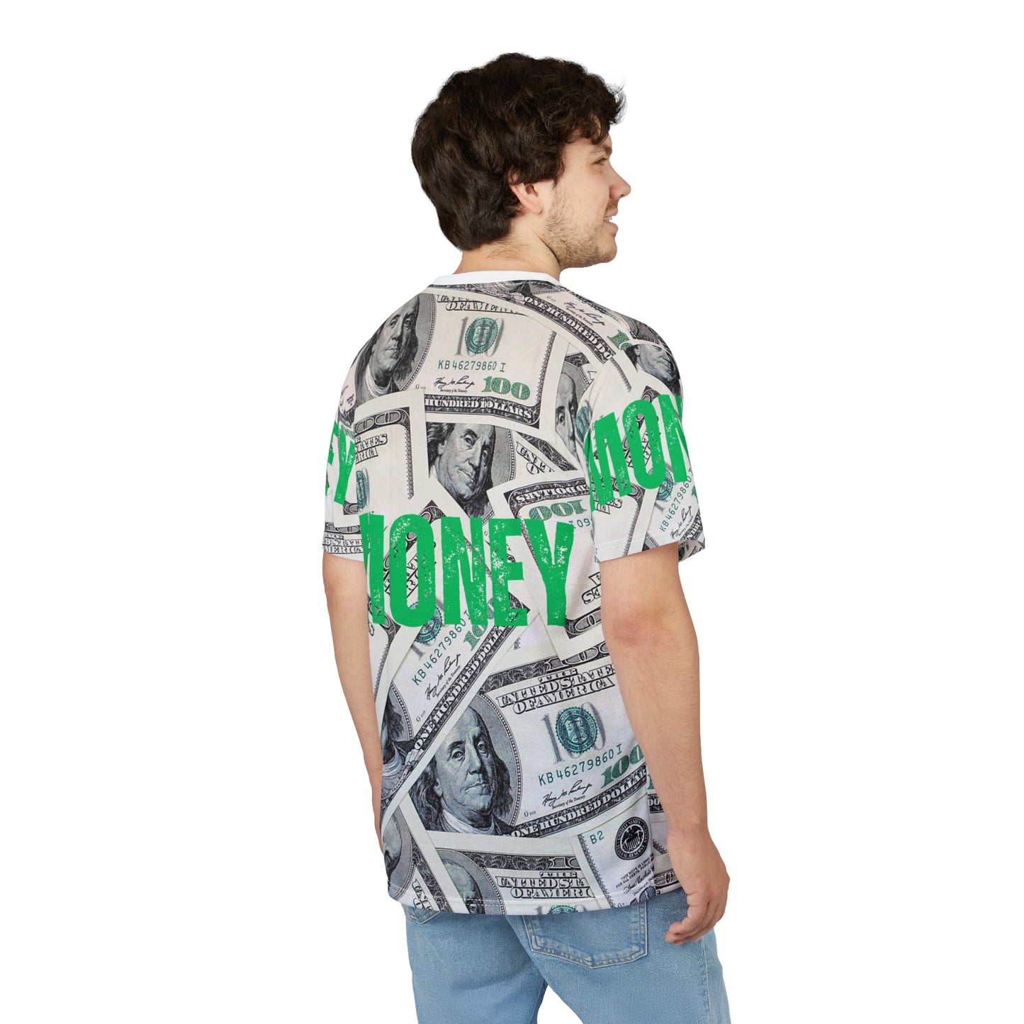 Money Graphic Unisex Cut & Sew Tee - Bold, Trendy Statement Shirt for Fashion Lovers