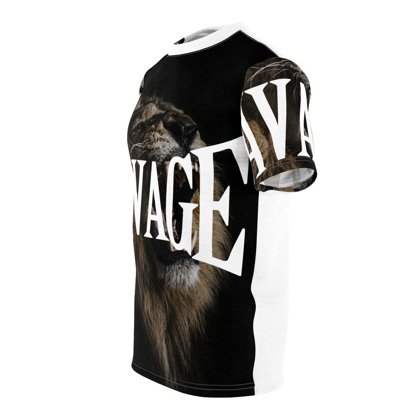 Savage Lion Graphic Unisex Tee - Bold Statement T-Shirt for Animal Lovers