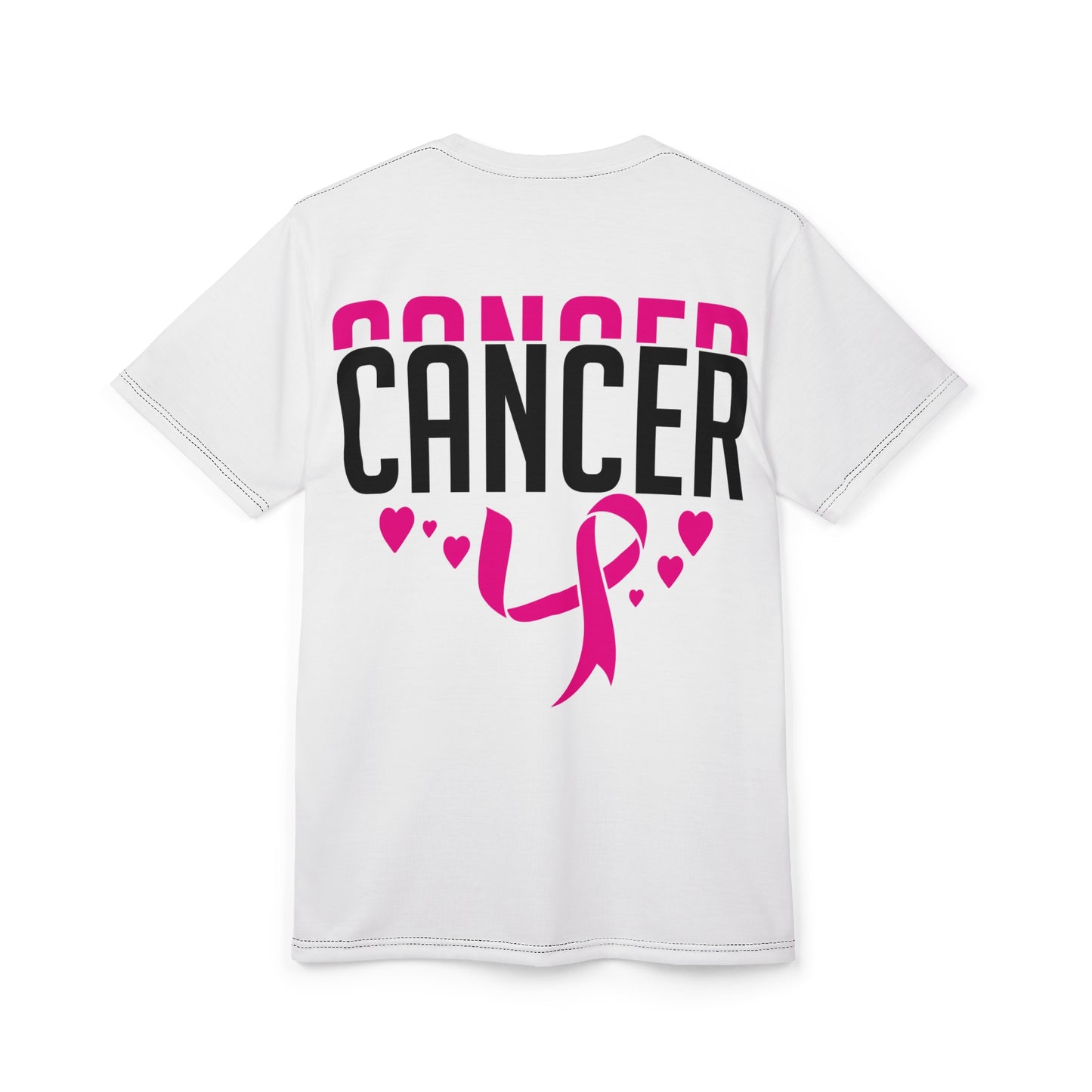 Unisex Cut & Sew Tee - Support Cancer Awareness with Heartfelt Design