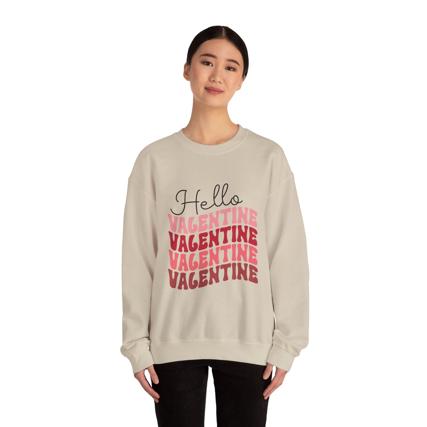 Hello Valentine Unisex Heavy Blend Crewneck Sweatshirt