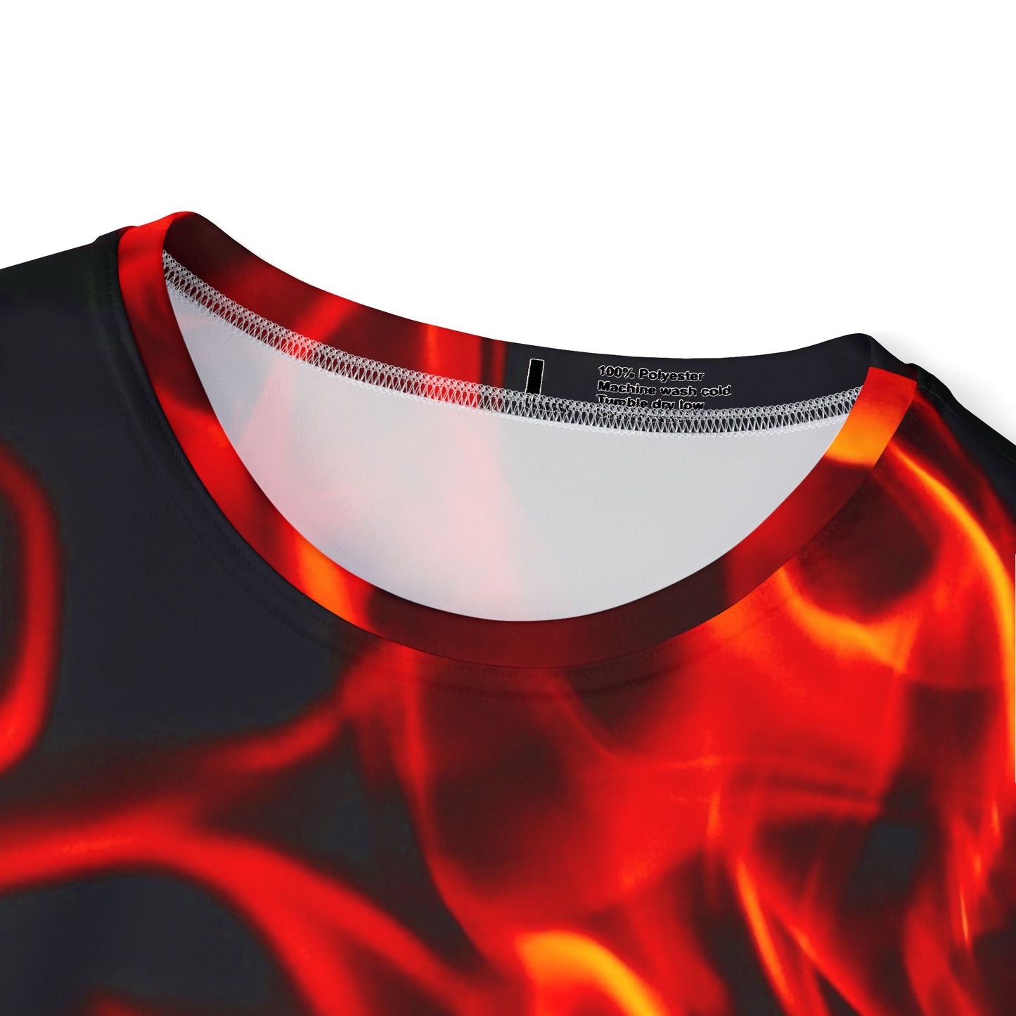 Men's Fire-Print Sports Jersey – Perfect for Game Days and Casual Wear