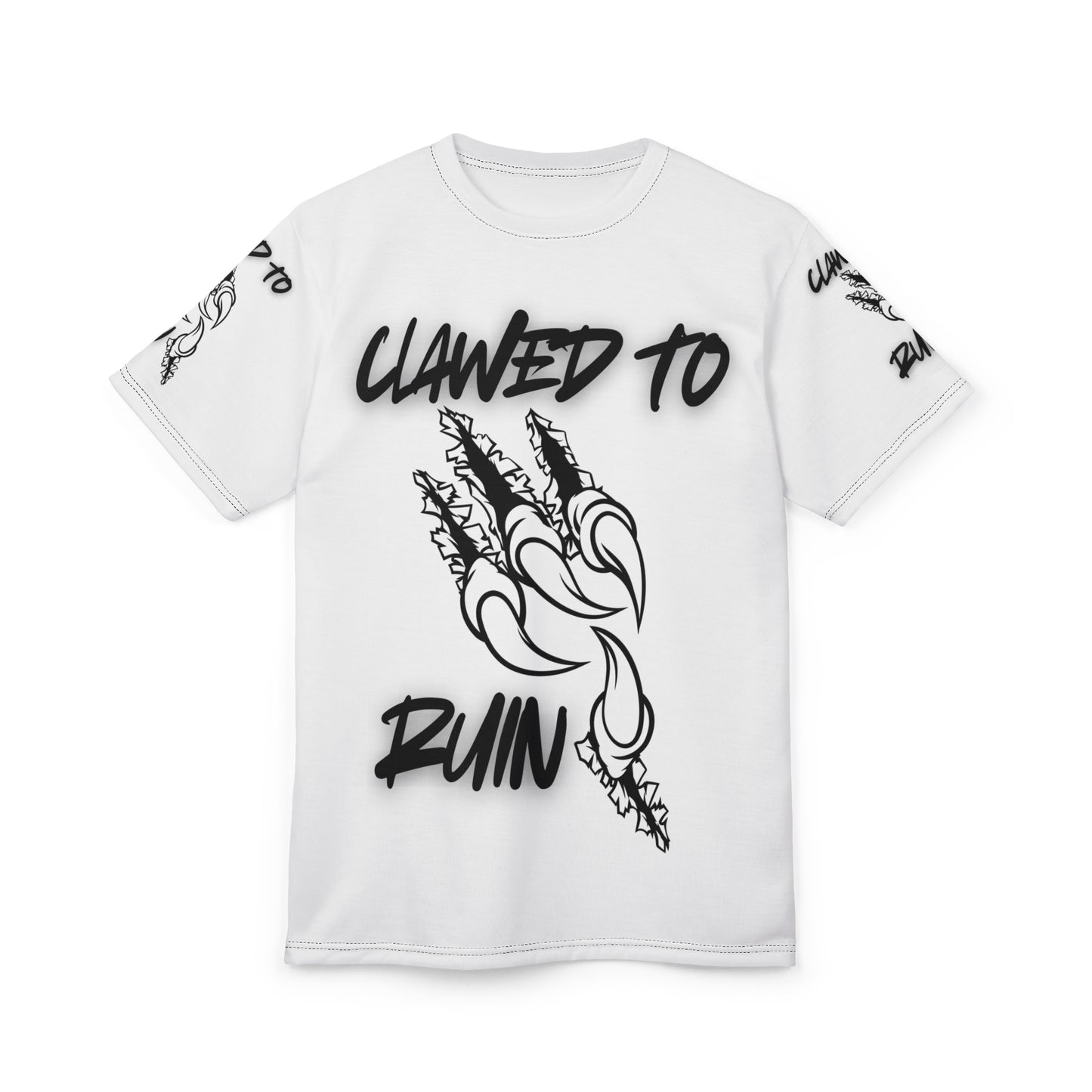 Clawed to Ruin Unisex Cut & Sew Tee - Edgy Graphic T-Shirt for Bold Style