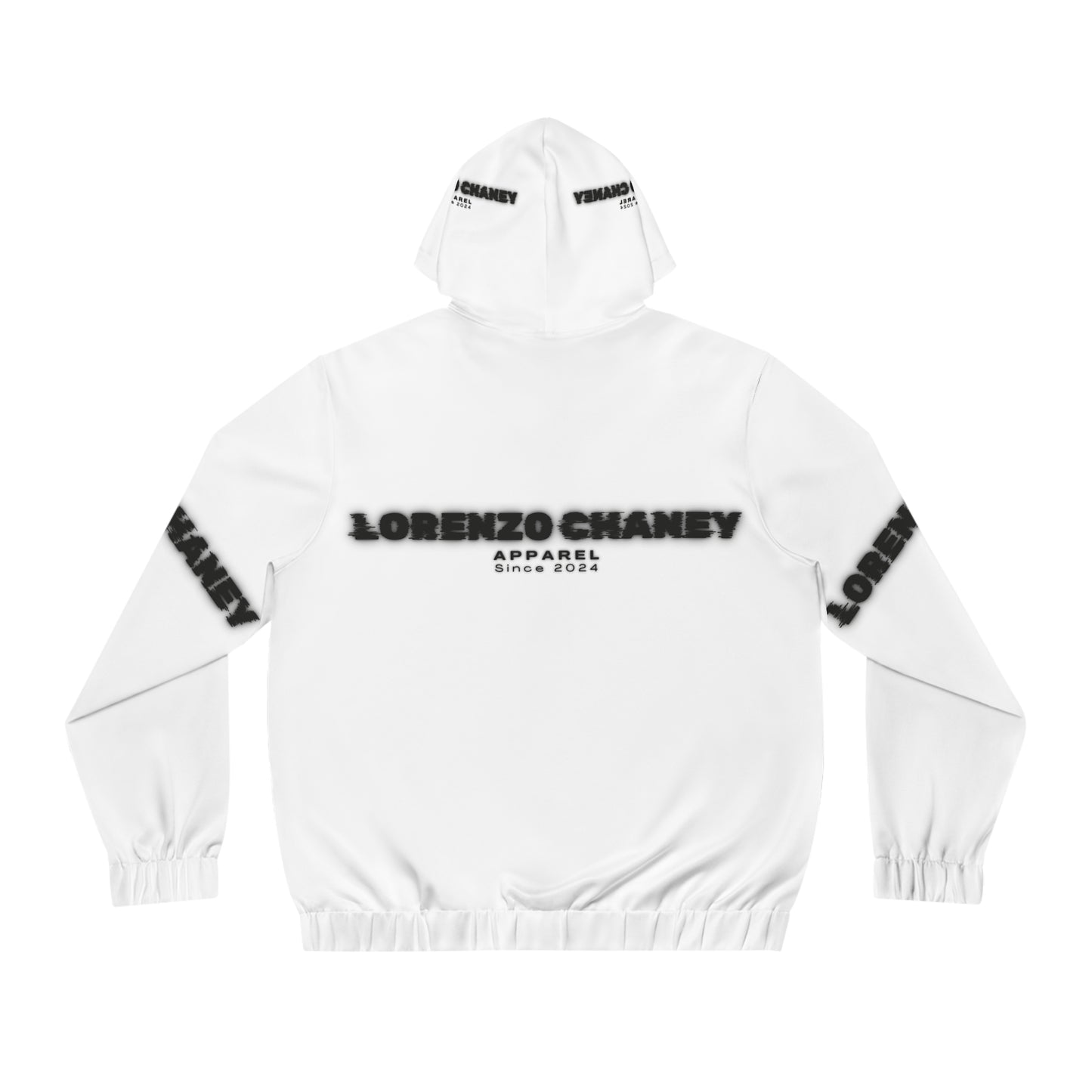 Lorenzo Chaney Men's Full-Zip Hoodie - Modern Streetwear with Bold Logo for Everyday Comfort