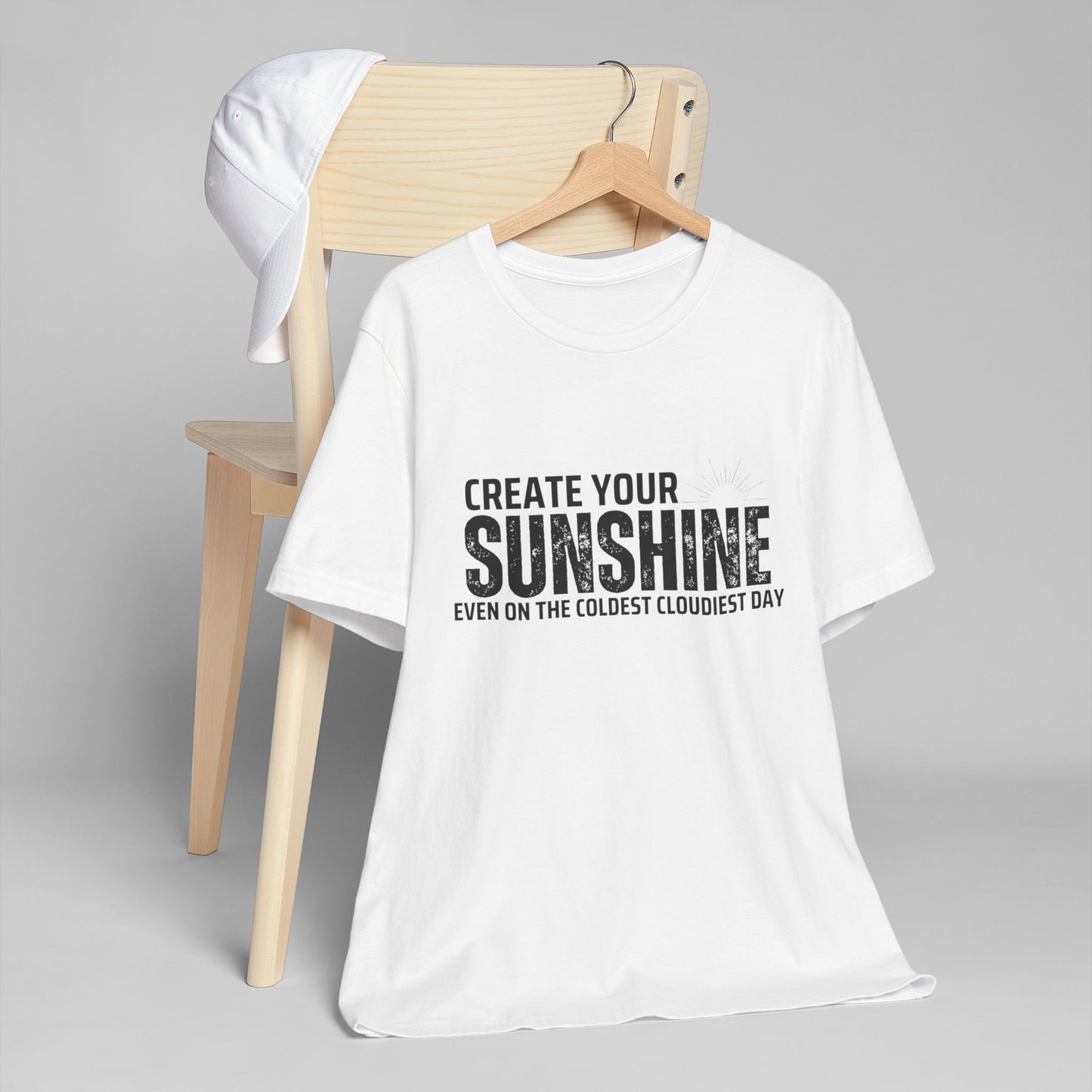 Create Your Sunshine Unisex Jersey T-Shirt - Uplifting Design for Every Day