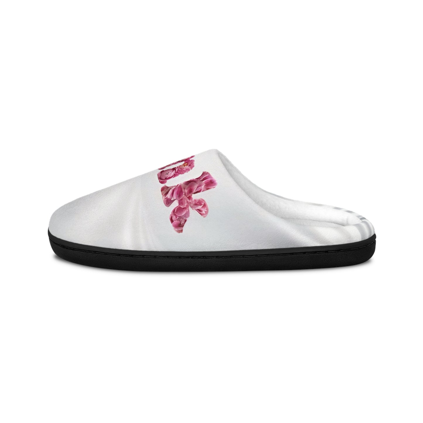 Cozy Floral Women's Indoor Slippers - Pink Petal Design for Relaxation