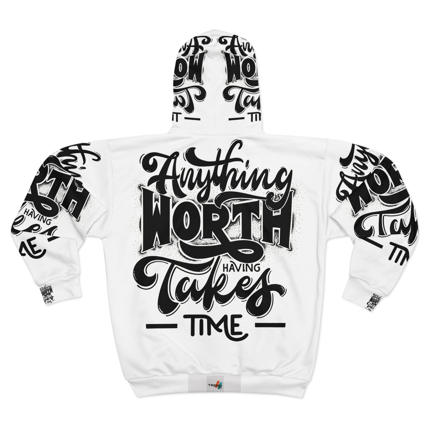 Motivational Zip Hoodie (AOP)