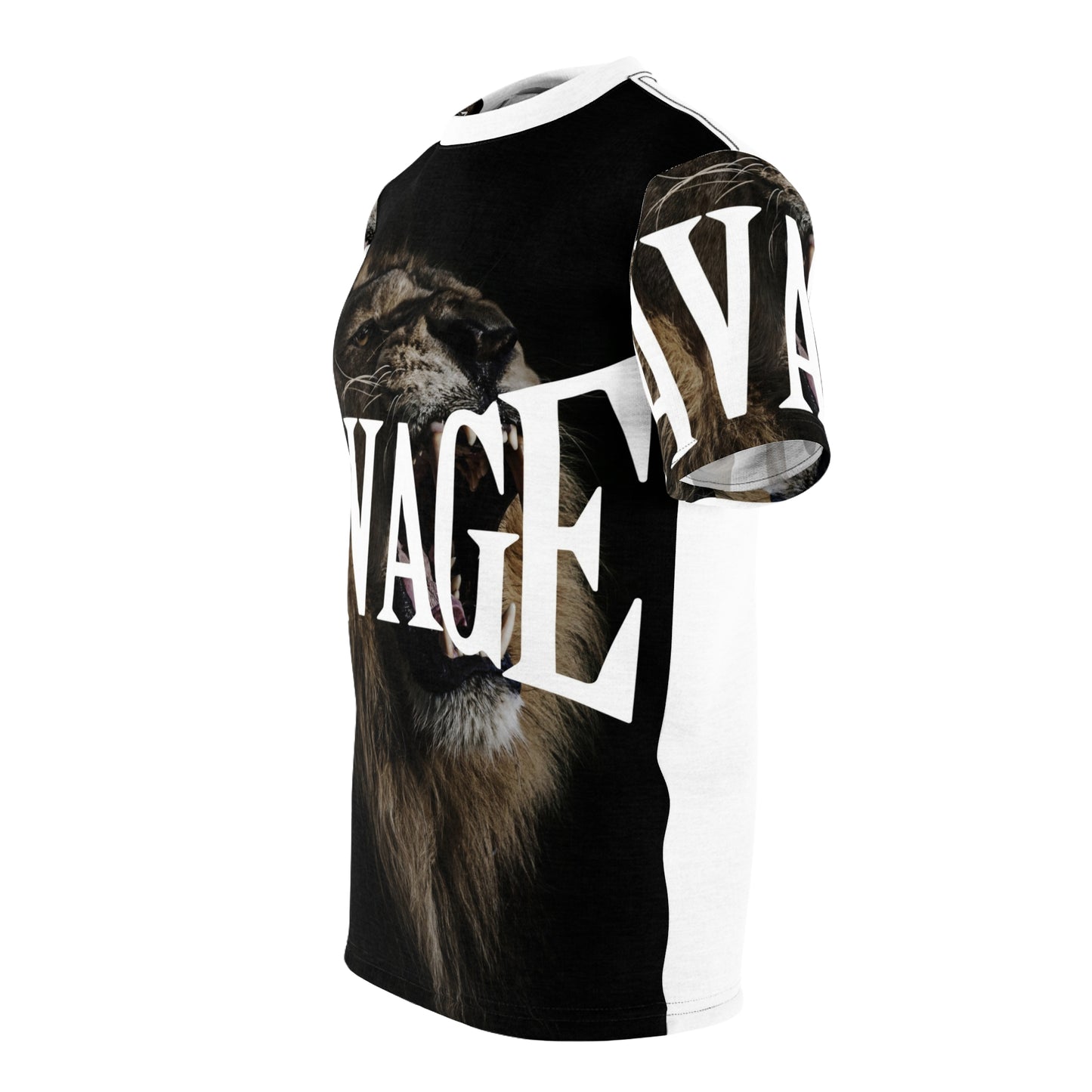 Savage Lion Graphic Unisex Tee - Bold Statement T-Shirt for Animal Lovers