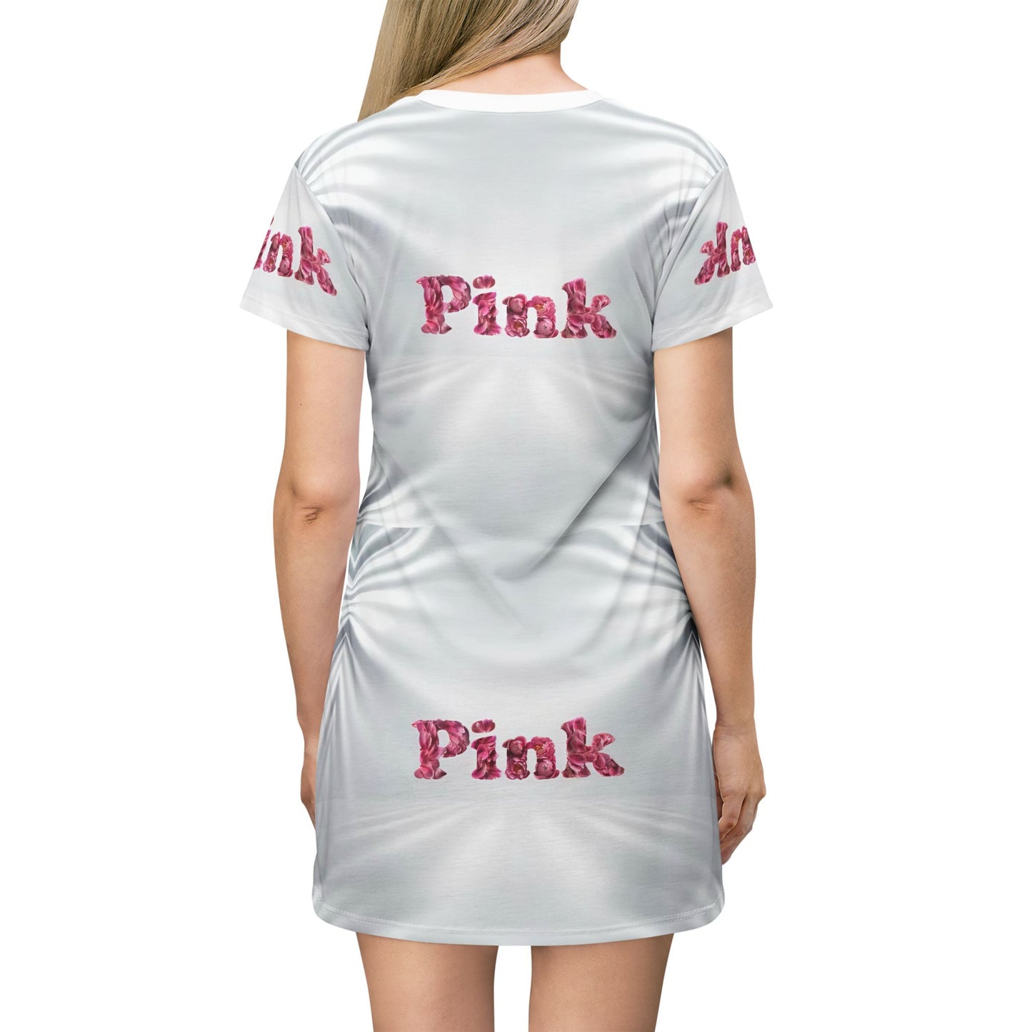 Playful Pink T-Shirt Dress - Casual Chic for Everyday Wear