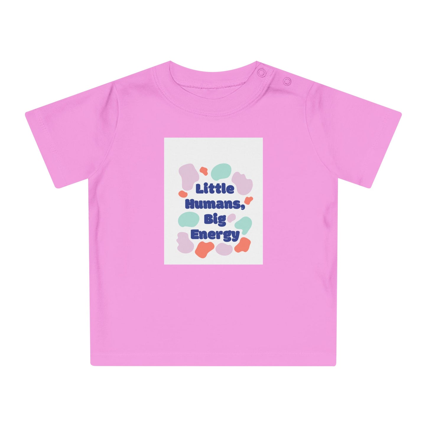 Cute Baby T-Shirt – "Little Humans, Big Energy" – Fun & Playful Infant Tee