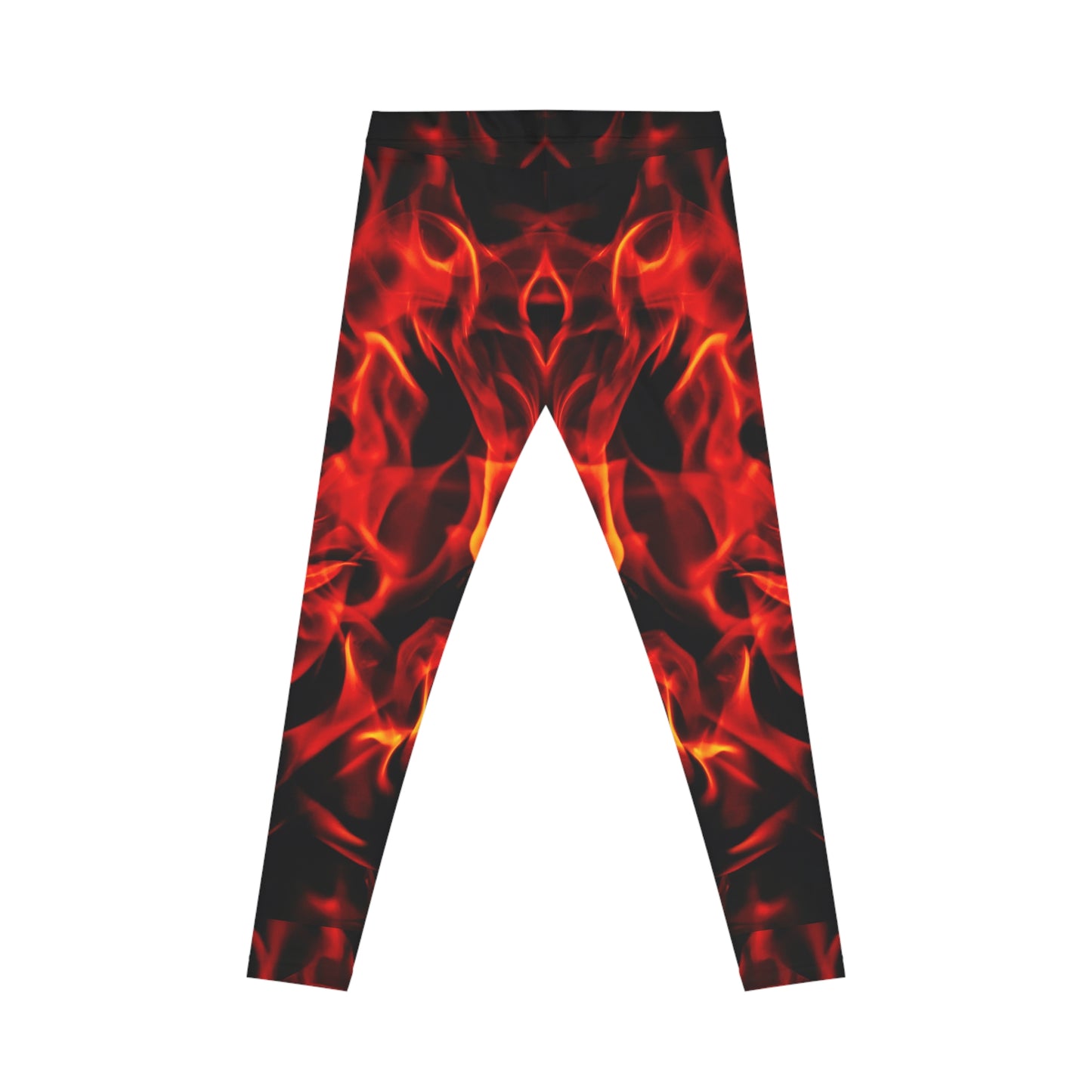 Women's Fire Pattern Casual Leggings - Stylish & Comfortable Activewear