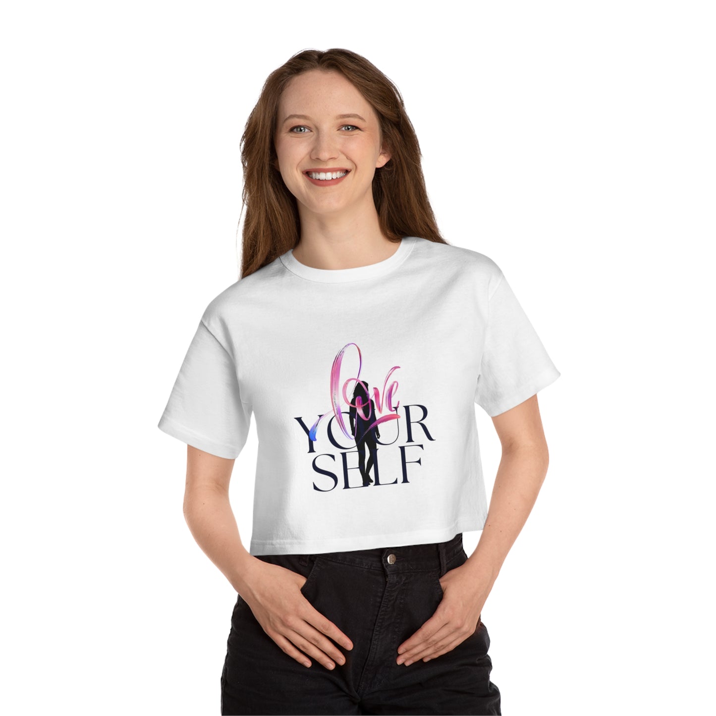 Love Yourself Cropped T-Shirt for Women - Champion Collection