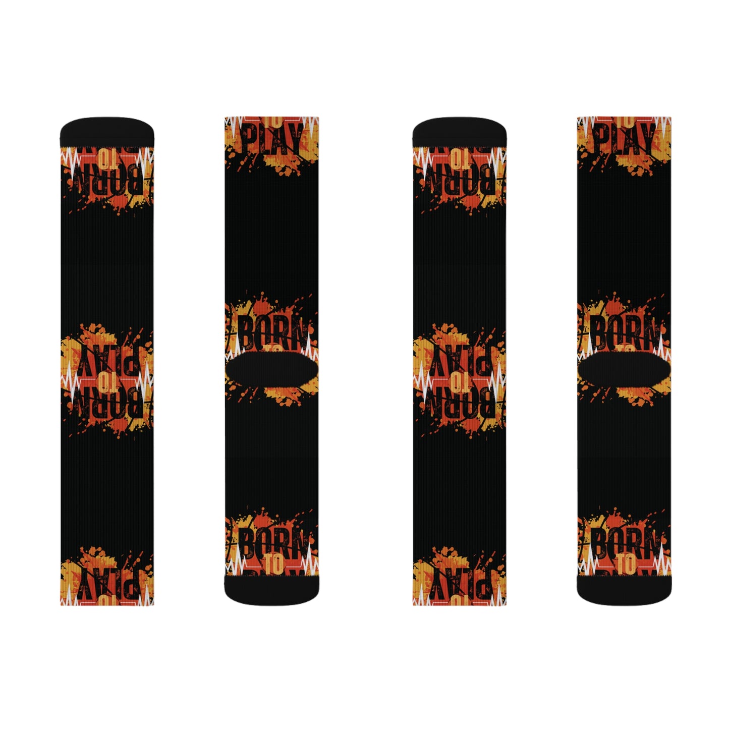 Born To Play Sublimation Socks