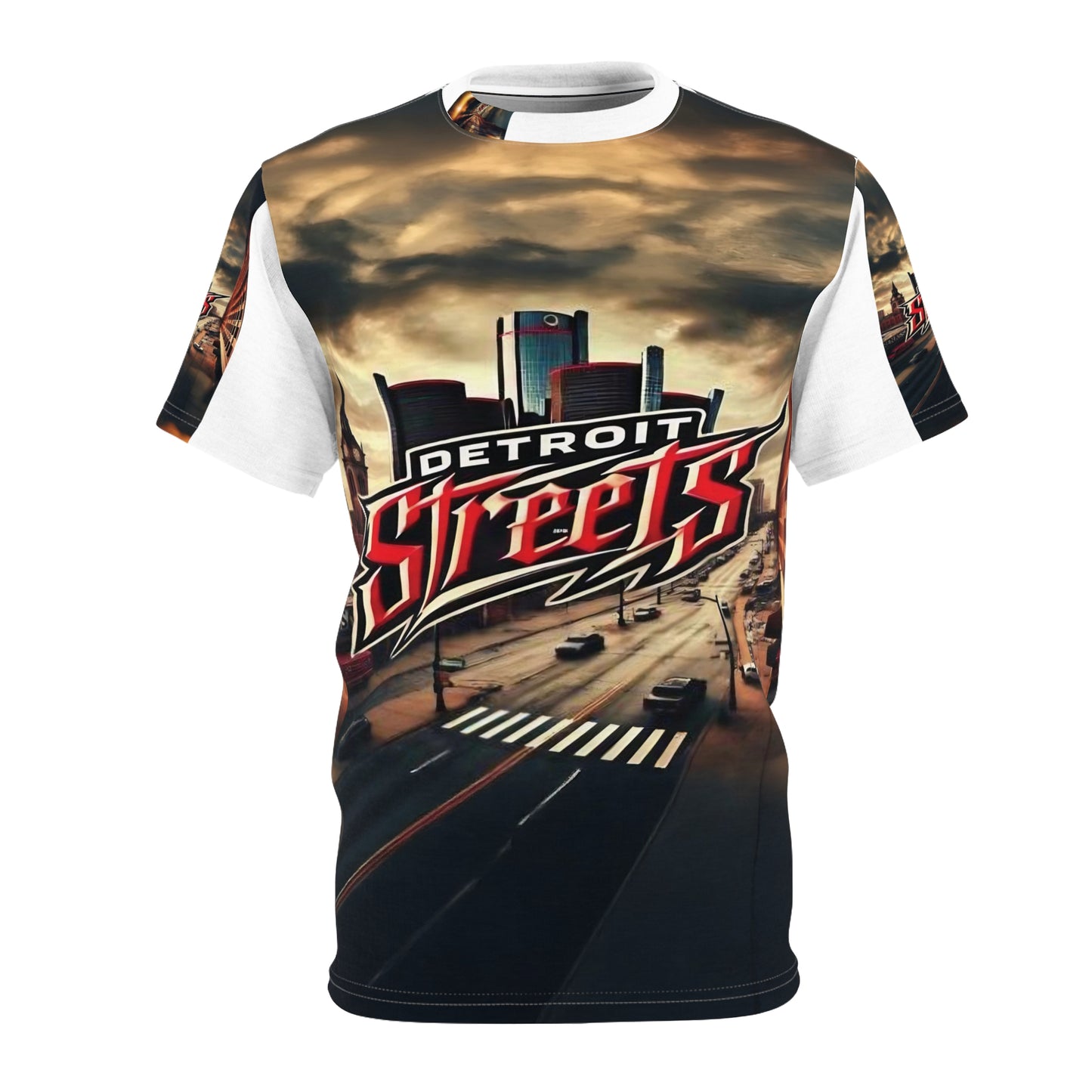 Detroit Streets Unisex Cut & Sew Tee - Urban Vibe, Perfect for City Lovers & Sports Fans