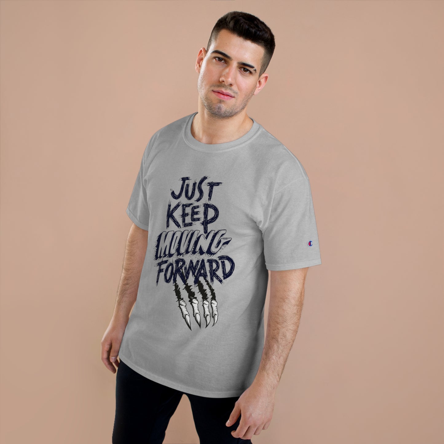 Motivational Champion T-Shirt - 'Just Keep Moving Forward' Graphic Tee