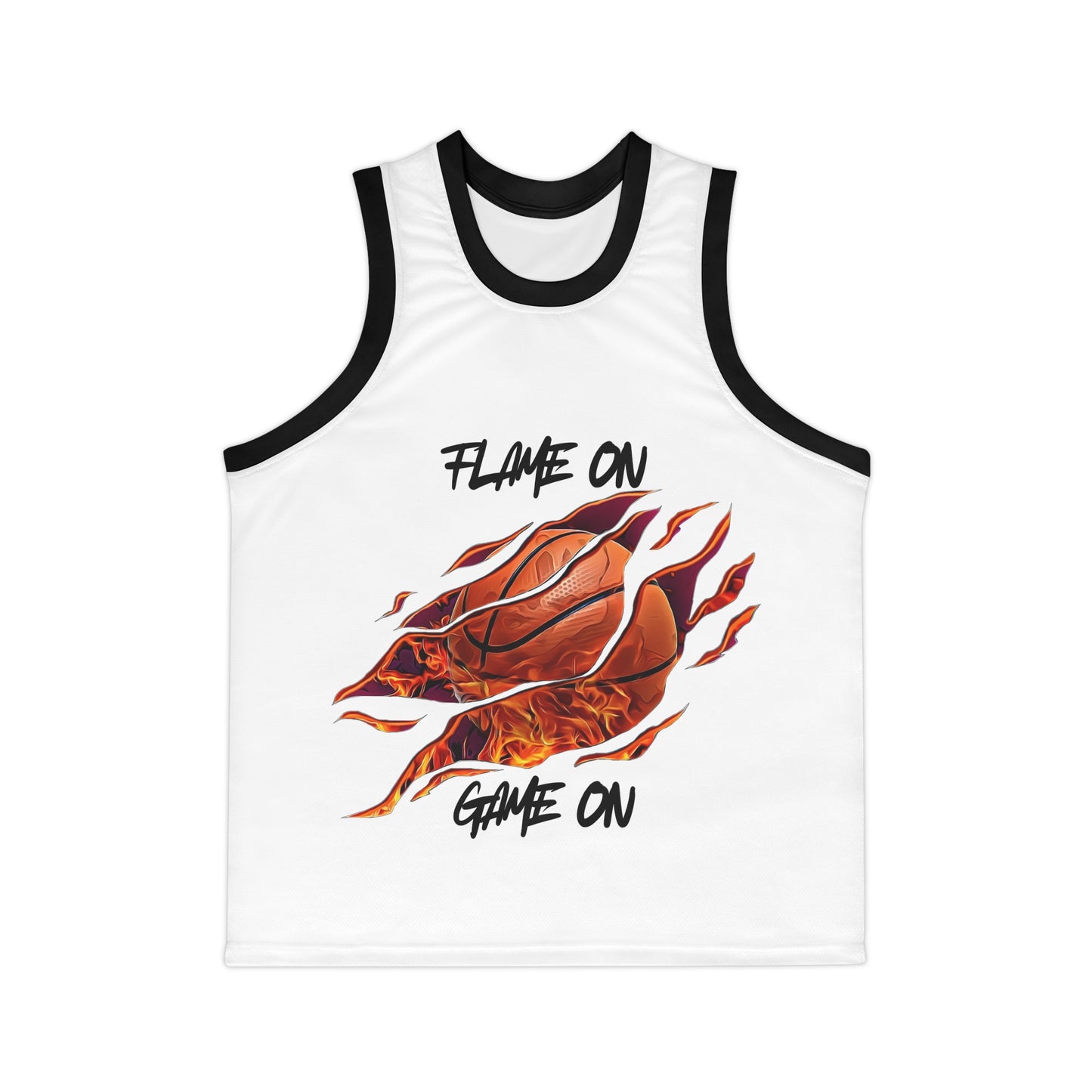 Flame On Basketball Jersey - Unisex Sport Tank for Game Day